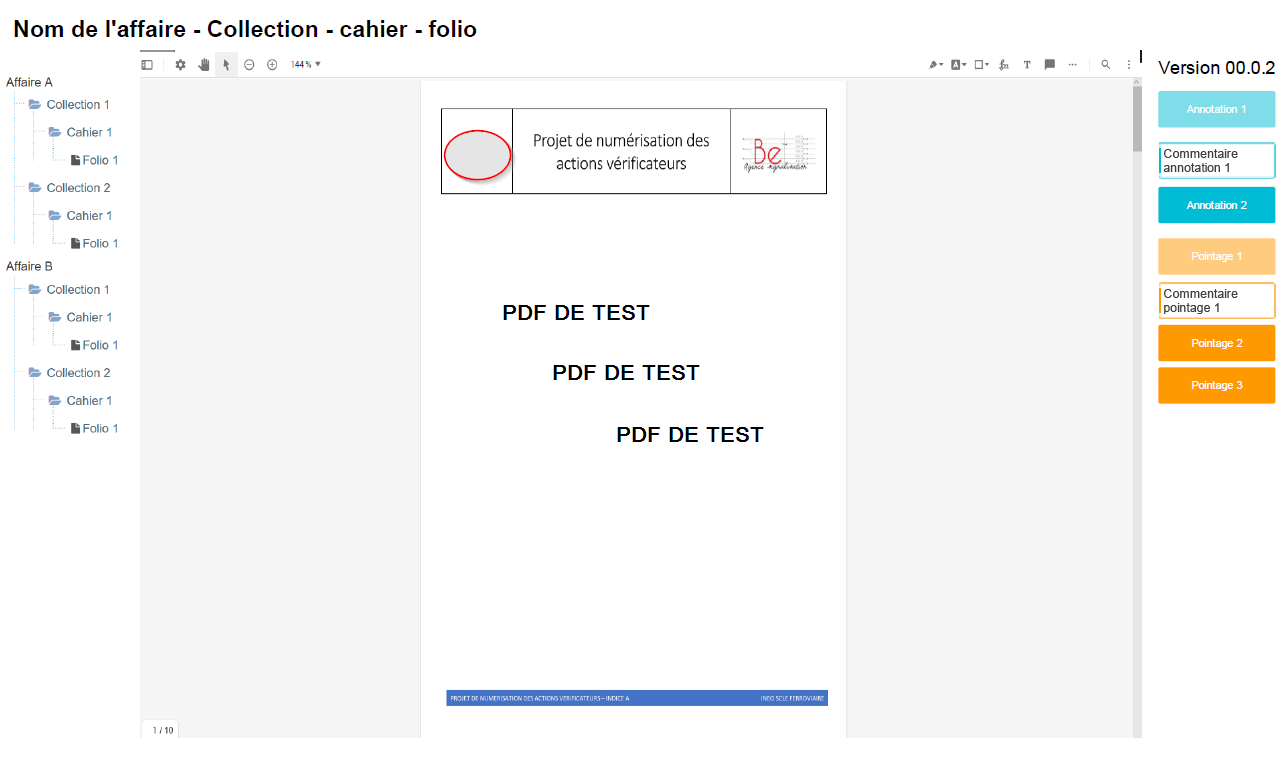 Schéma de l'outil d'annotation PDF